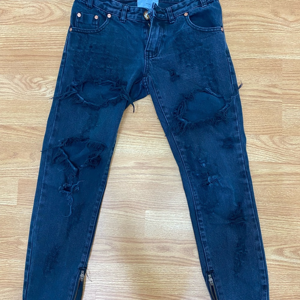 Dark blue wash denim from One Teaspoon size 24